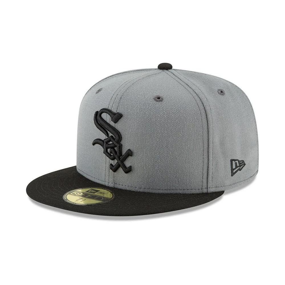 商品New Era|Men's Gray, Black Chicago White Sox Two-Tone 59FIFTY Fitted Hat,价格¥350,第1张图片