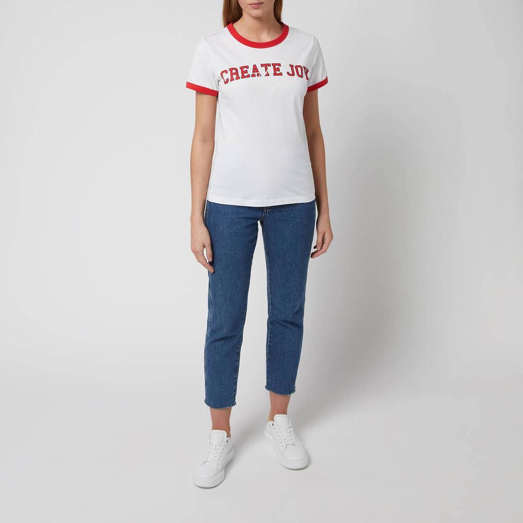 商品Hugo Boss|HUGO Women's Denisse T-Shirt - White,价格¥125,第5张图片详细描述