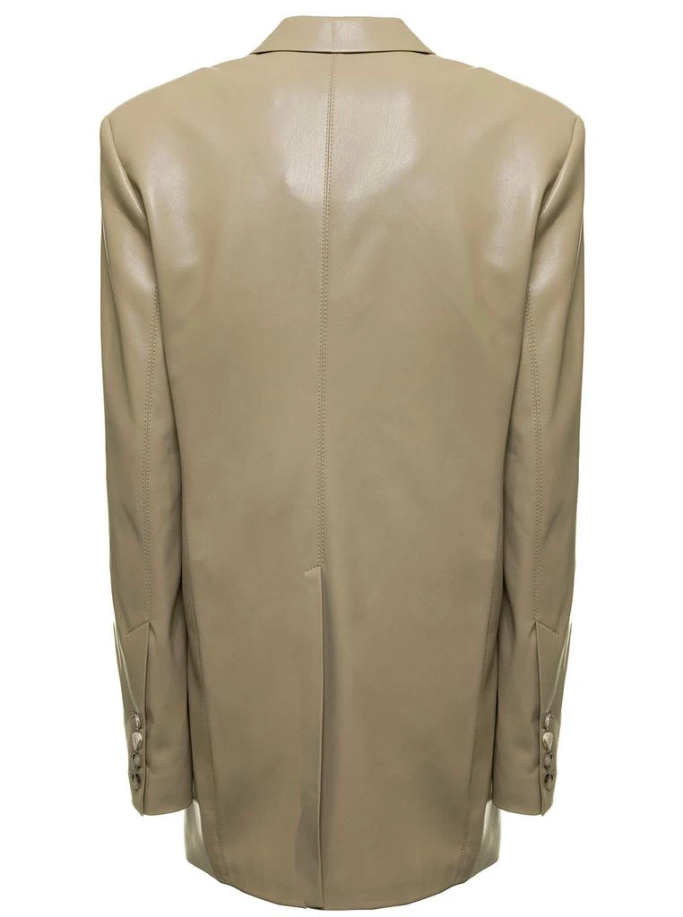 商品Nanushka|Nanushka Marsey Beige Vegan Leather Blazer,价格¥5894,第2张图片详细描述