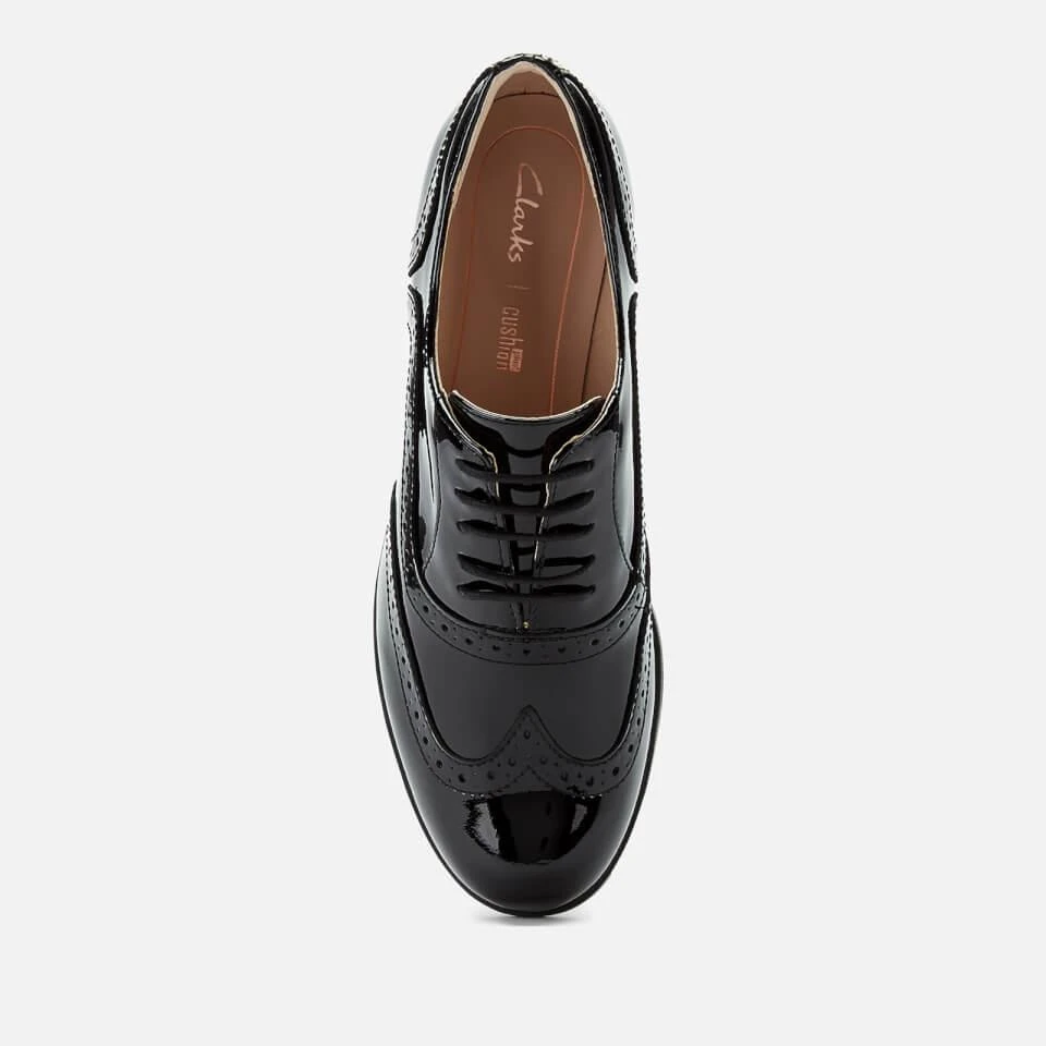 商品Clarks|CLARKS WOMEN'S HAMBLE PATENT BROGUES - BLACK,价格¥386,第3张图片详细描述