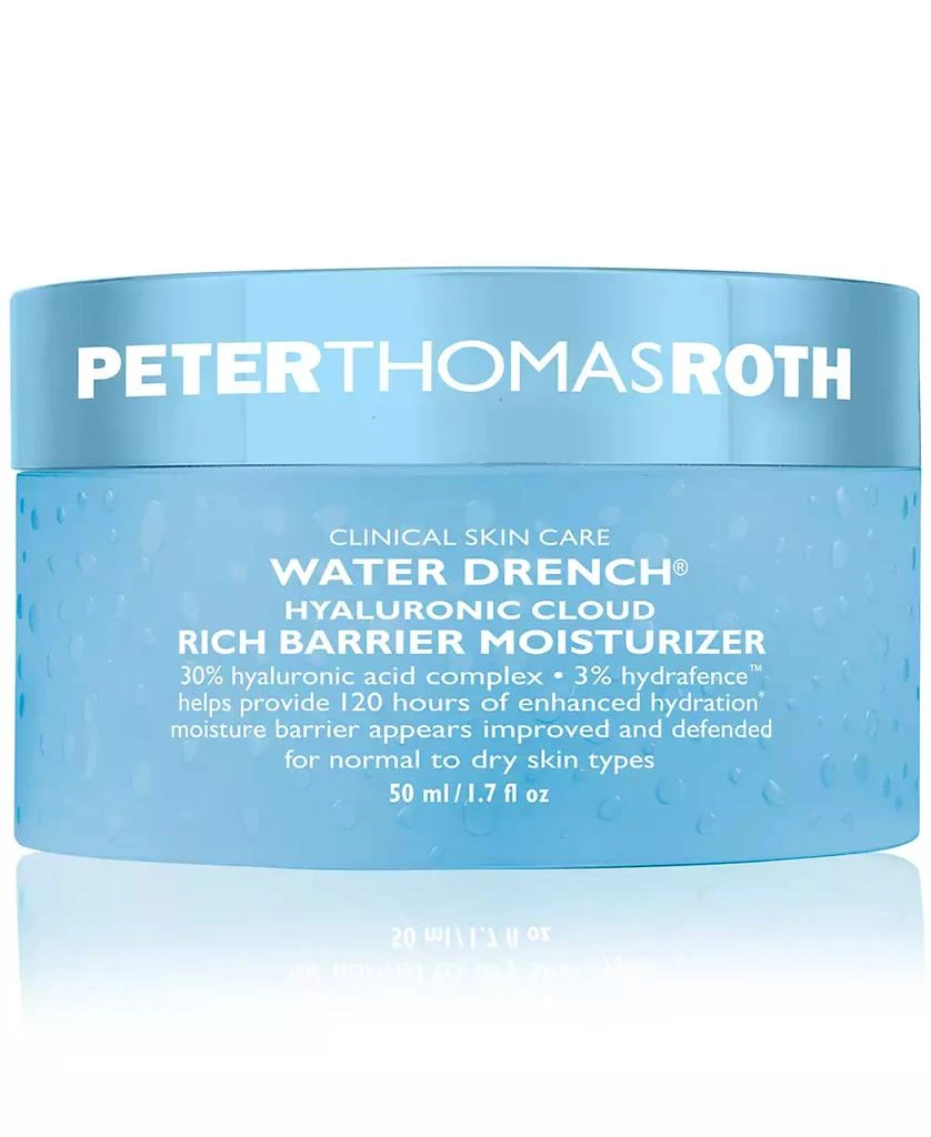 商品Peter Thomas Roth|Water Drench Hyaluronic Cloud Rich Barrier Moisturizer, 1.7oz,价格¥431,第1张图片