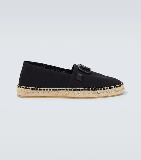 商品Valentino|Stud Sign帆布草编鞋,价格¥3313,第1张图片