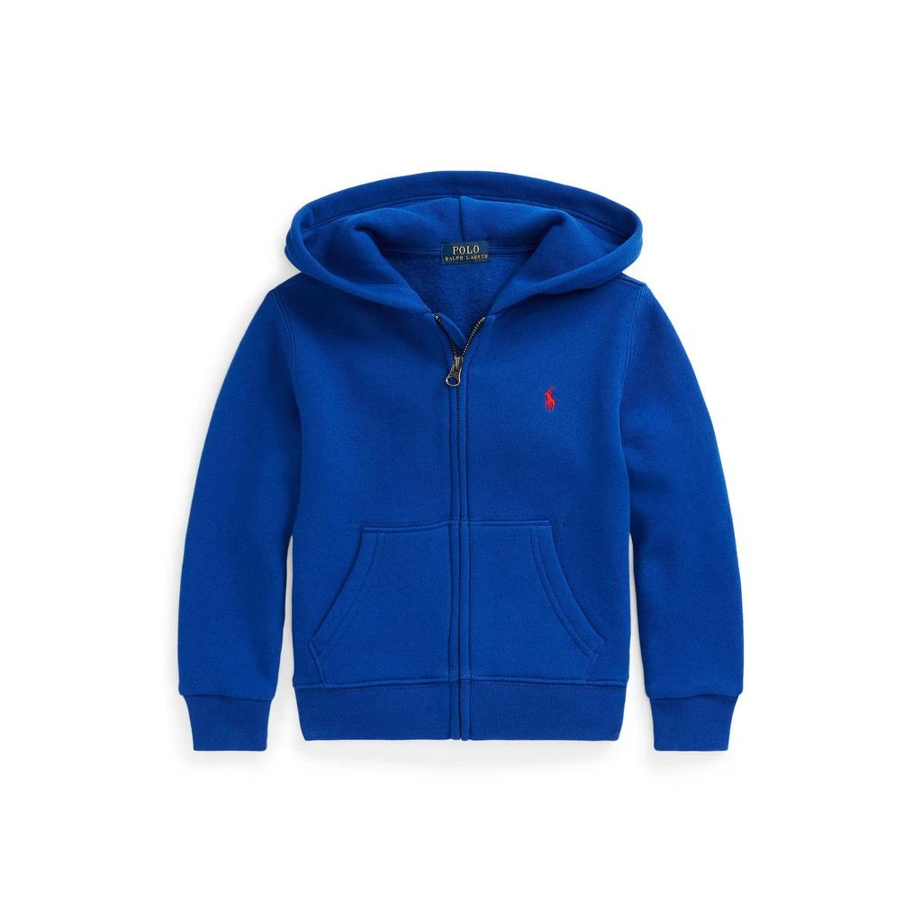 商品Ralph Lauren|Long Sleeve Fleece Full Zip Hoodie (Little Kids),价格¥292,第1张图片