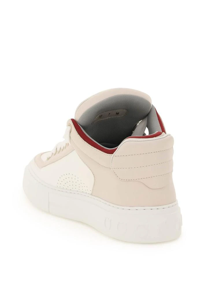 商品Salvatore Ferragamo|Salvatore ferragamo mid-top leather sneakers,价格¥3780,第3张图片详细描述