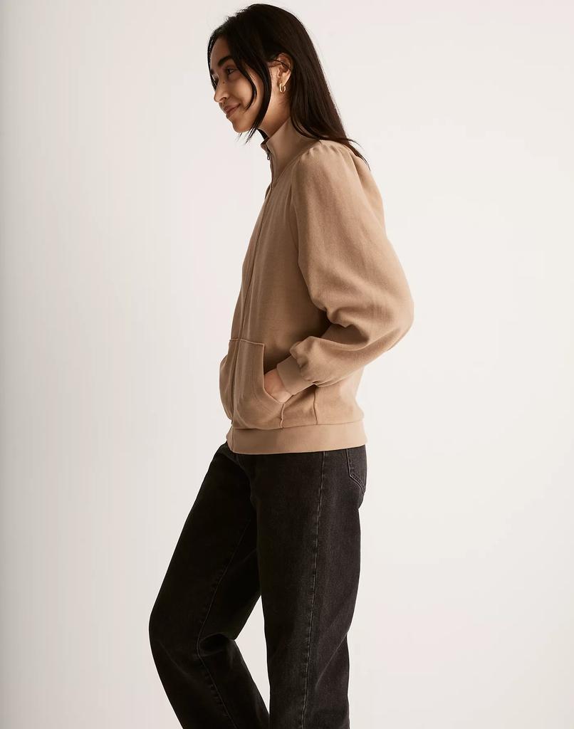 商品Madewell|Garment-Dyed Terry Zip-Up Sweatshirt,价格¥702,第4张图片详细描述