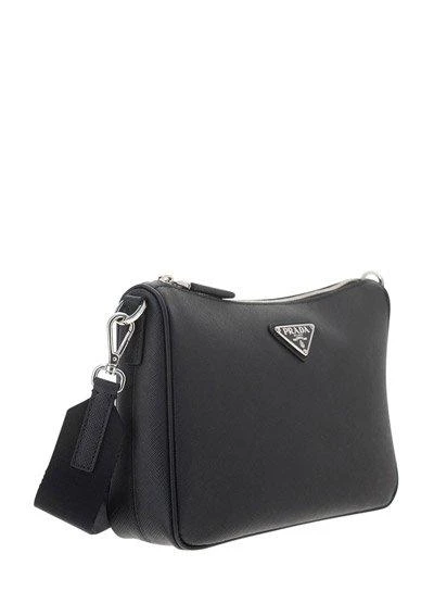 商品Prada|Prada Logo Plaque Zipped Crossbody Bag,价格¥17627,第3张图片详细描述