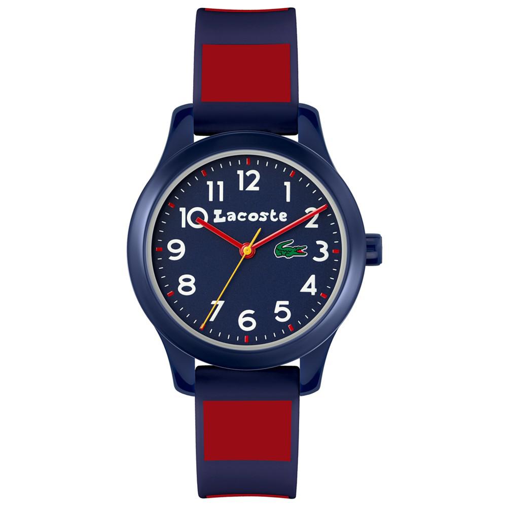 Kids' 12.12 Blue & Red Silicone Strap Watch 32mm商品第1张图片规格展示