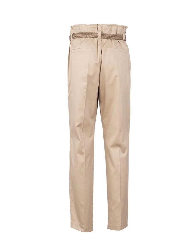 商品Brunello Cucinelli|Brunello Cucinelli Belt Detailed Pants,价格¥3314,第2张图片详细描述