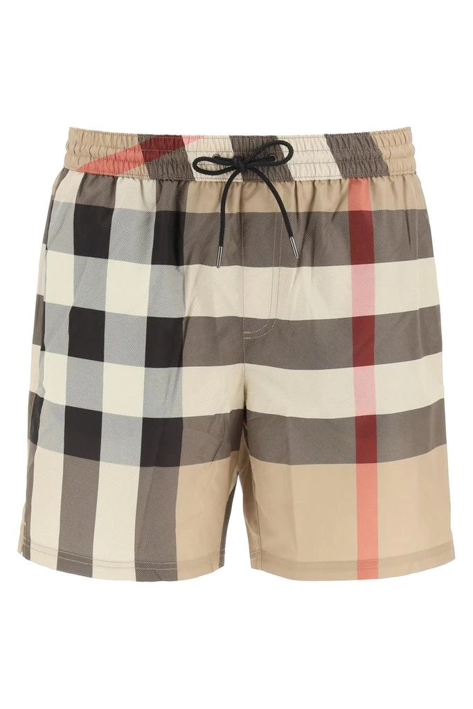 商品Burberry|Burberry Checked Drawcord Swim Shorts,价格¥3121,第1张图片