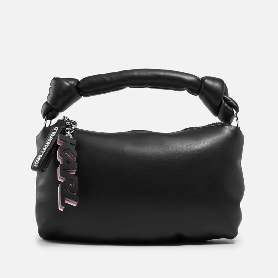 商品Karl Lagerfeld Paris|KARL LAGERFELD K/Knotted Faux Leather and Leather Small Bag,价格¥804,第1张图片