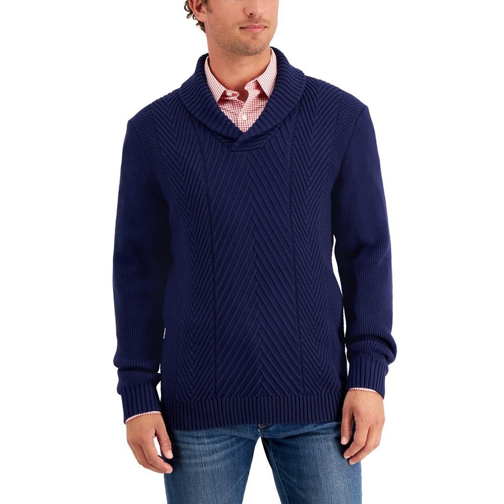 商品Club Room|Men's Chunky Shawl Neck Sweater, Created for Macy's,价格¥243,第3张图片详细描述