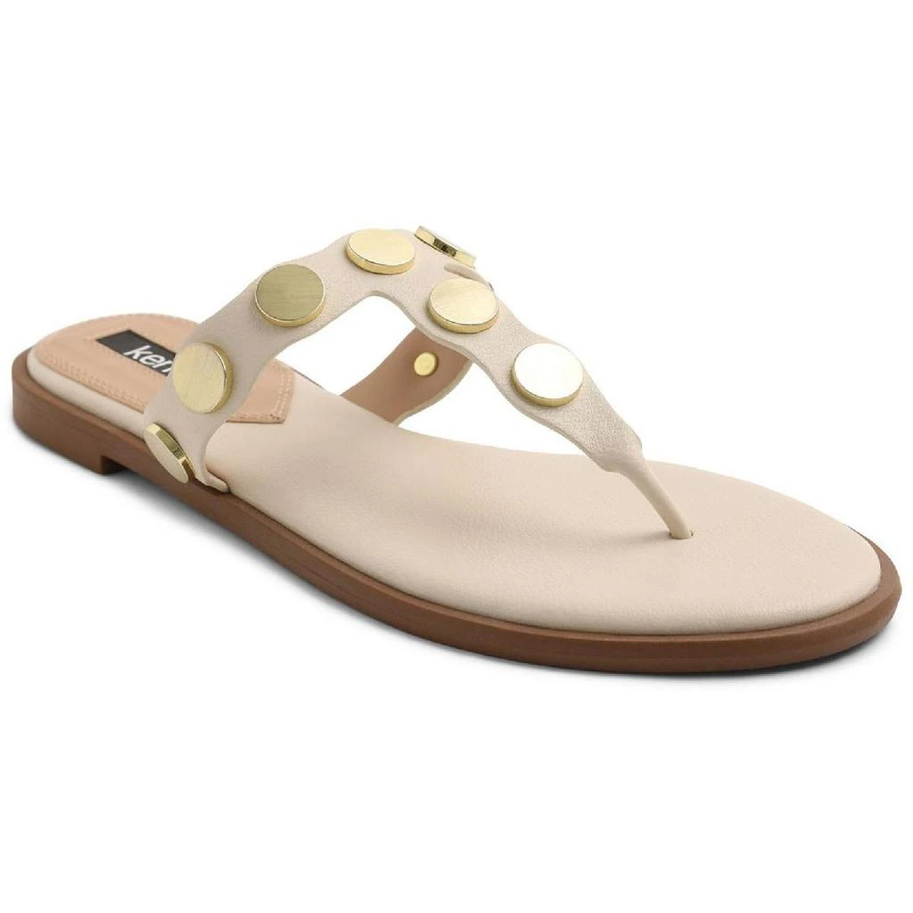 商品Kensie|Kensie Womens Maija Faux Leather Slip On Flip-Flops,价格¥46,第1张图片