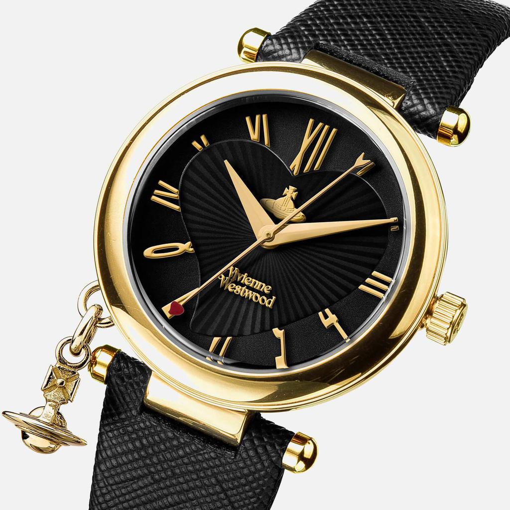 Vivienne Westwood Women's Orb Heart Watch - Black/Gold商品第2张图片规格展示