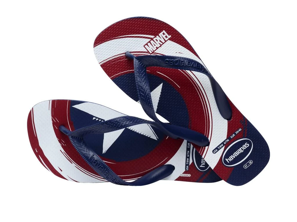 商品Havaianas|Top Marvel Logomania Flip Flop Sandal (Toddler/Little Kid/Big Kid),价格¥68,第4张图片详细描述