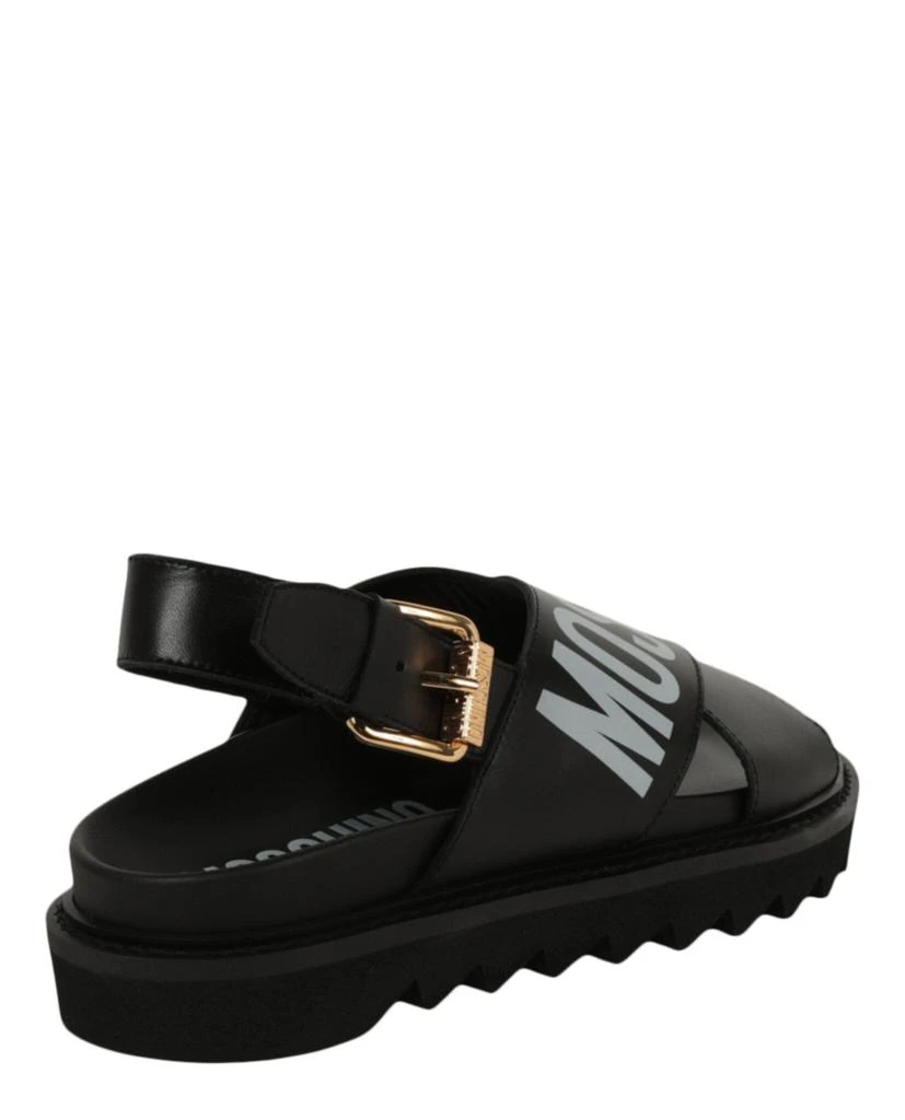 商品Moschino|Criss-Cross Logo Sandals,价格¥1342,第3张图片详细描述