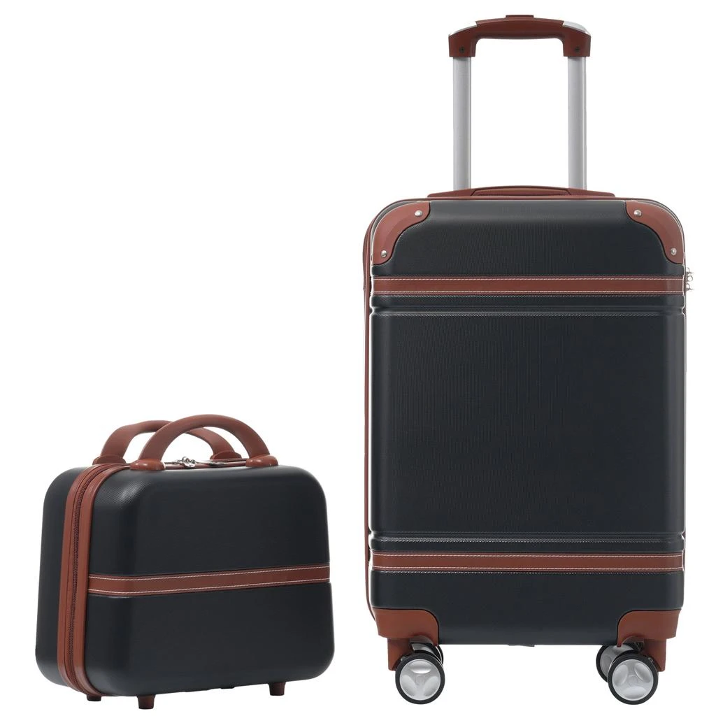 商品Streamdale Furniture|Streamdale 20 IN Hardside Luggage with Cosmetic Case,价格¥1040,第1张图片