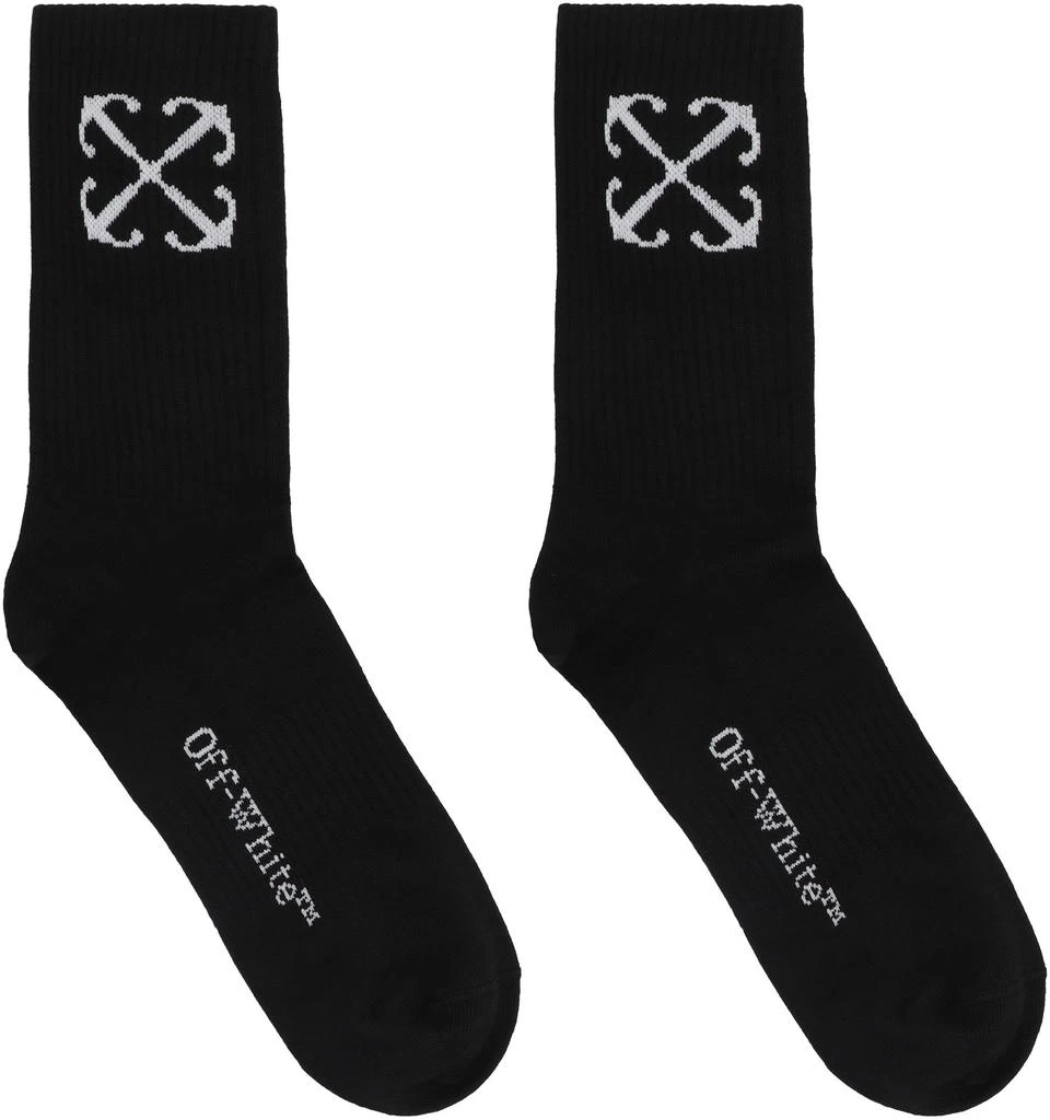 商品Off-White|LOGO COTTON BLEND SOCKS,价格¥737,第2张图片详细描述