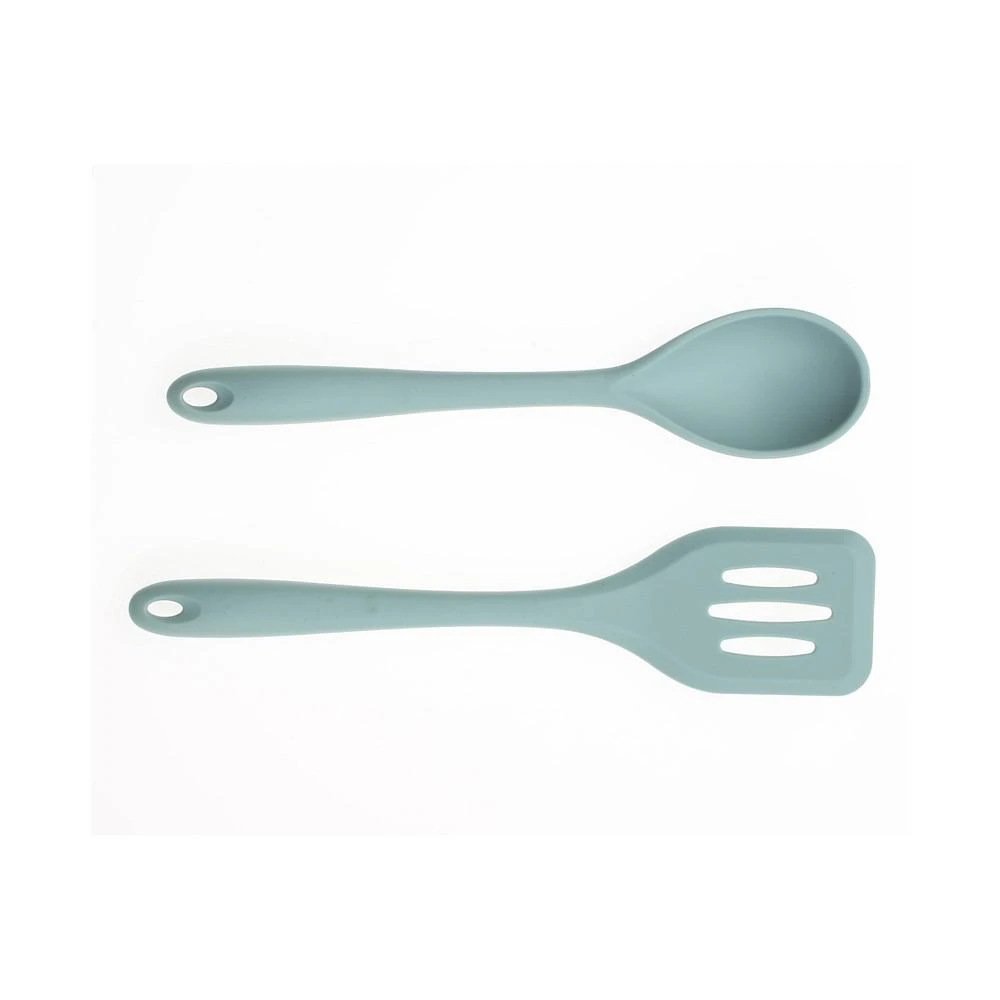 商品Art & Cook|2 Piece Silicone Slotted Turner and Solid Spoon Set,价格¥92,第1张图片