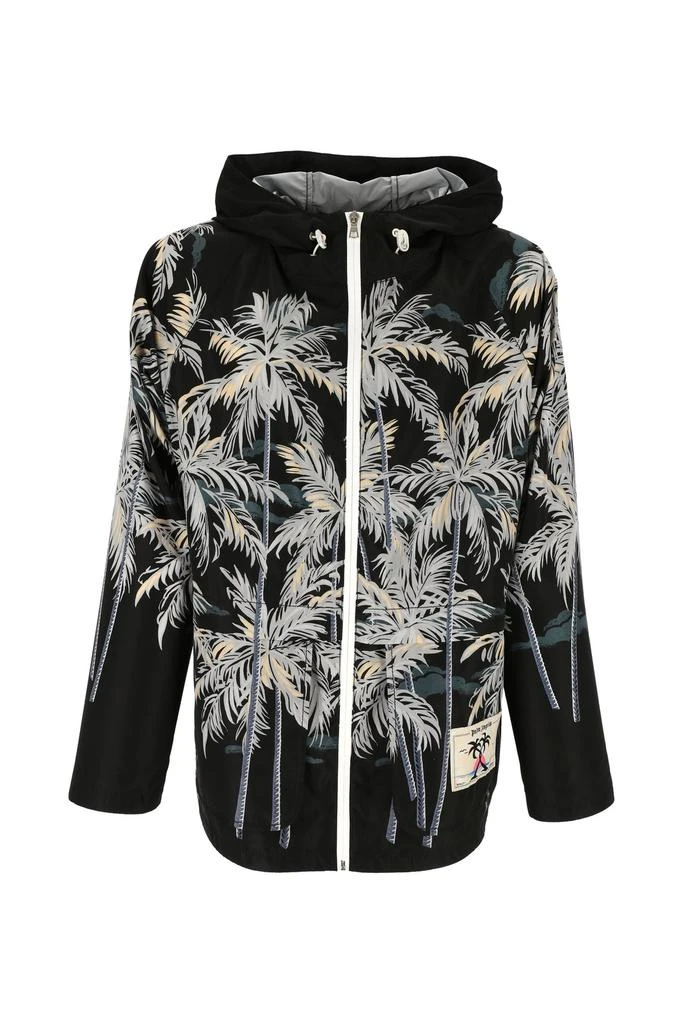 商品Palm Angels|Palm Angels Palm Tree Print Zipped Jacket,价格¥2966,第1张图片