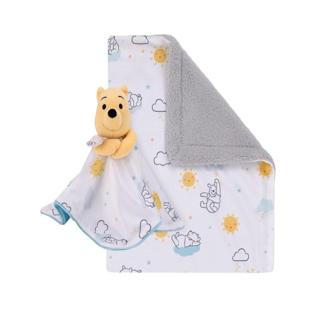 商品Disney|Winnie the Pooh Baby Blanket and Security Blanket Set, 2 Pieces,价格¥849,第1张图片