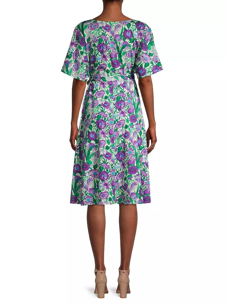 商品Weekend Max Mara|Dizzy Floral Wrap Midi-Dress,价格¥911,第5张图片详细描述