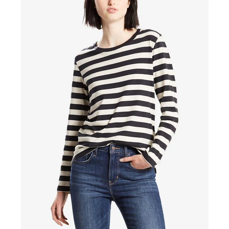 商品Levi's|® Cotton Long-Sleeve Striped T-Shirt,价格¥149,第1张图片