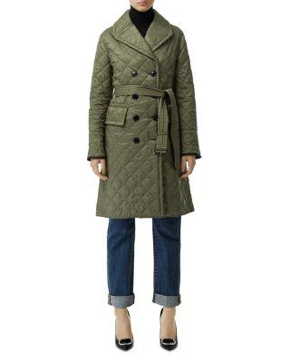 商品Burberry|Double-Breasted Quilted Trench Coat,价格¥5139,第1张图片