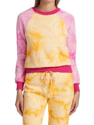 商品Warm|Two-Tone Tie Dye Crew Sweatshirt,价格¥249,第1张图片