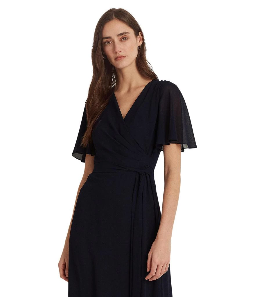 商品Ralph Lauren|Georgette Flutter-Sleeve Dress,价格¥784,第4张图片详细描述