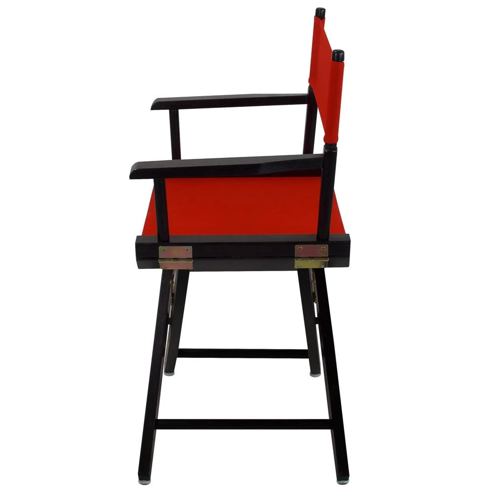 商品American Trails|Extra-Wide Premium 18"  Directors Chair Black Frame W/Red Color Cover,价格¥917,第2张图片详细描述
