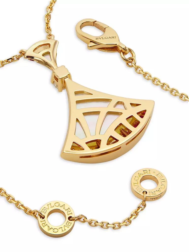 商品BVLGARI|​Divas' Dream 18K Rose Gold, Mother-Of-Pearl & Diamond Pendant Necklace,价格¥34981,第3张图片详细描述