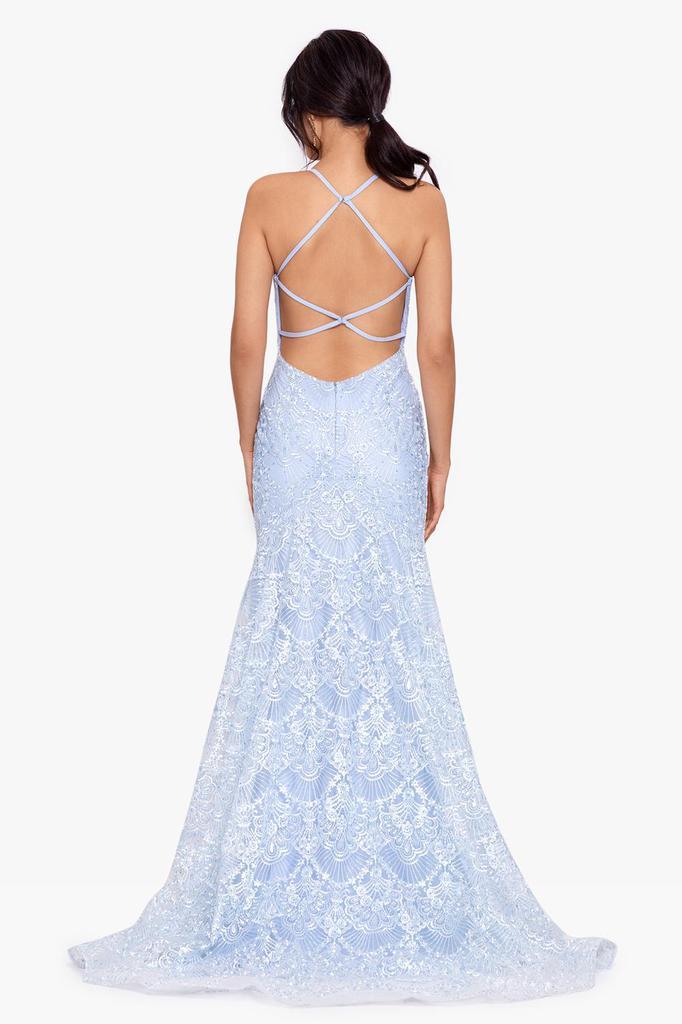 商品Betsy & Adam|Long Mermaid Lace Dress,价格¥709,第4张图片详细描述