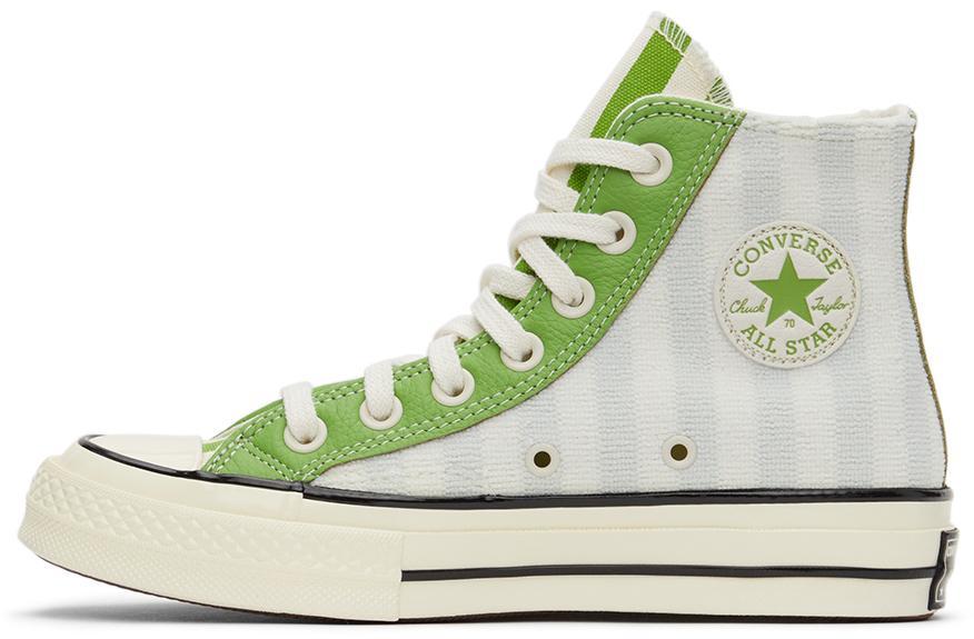 商品Converse|Green Chuck 70 Striped Terry Cloth High Top Sneakers,价格¥674,第5张图片详细描述