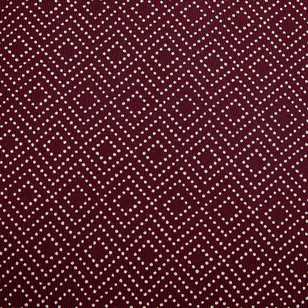 商品[二手商品] Hermes|Hermes Burgundy Printed Silk Tie,价格¥1292,第2张图片详细描述