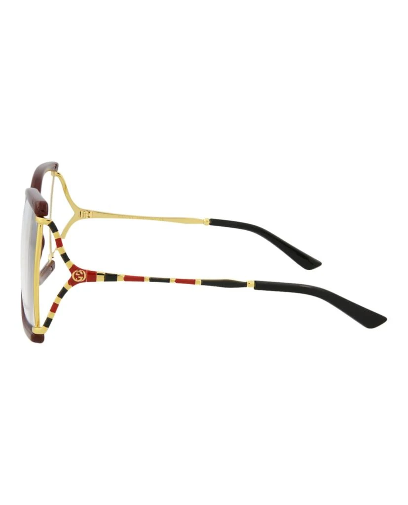 商品Gucci|Oversized-Square Acetate Optical Frames,价格¥980,第3张图片详细描述