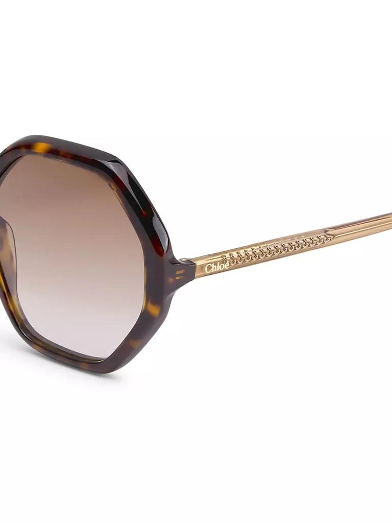 商品Chloé|58MM Geometric Sunglasses,价格¥2550,第3张图片详细描述