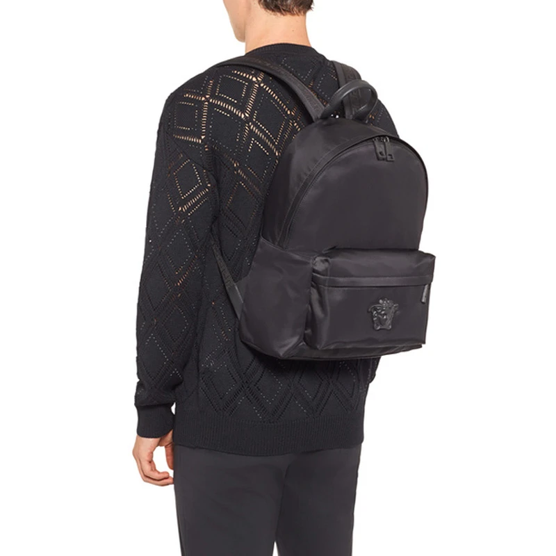 VERSACE 范思哲 男士黑色尼龙双肩包 DFZ5350-DNYLV-KNN 商品