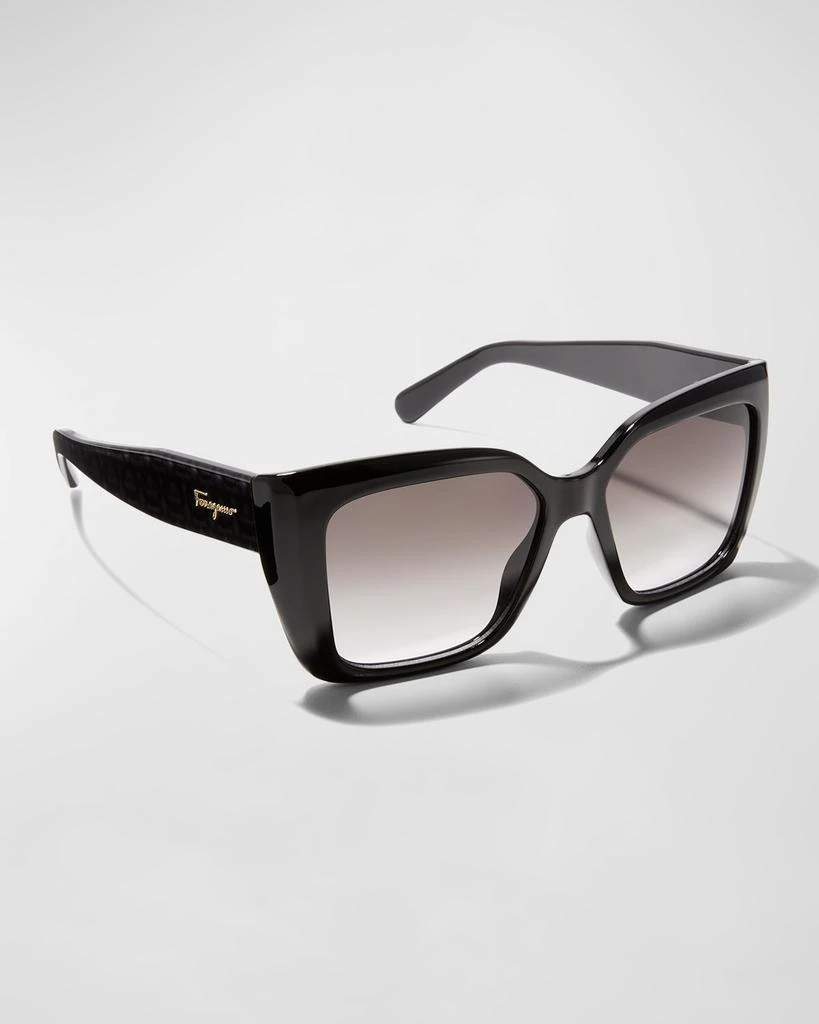 商品Salvatore Ferragamo|Rectangle Gancio Injection Plastic Sunglasses,价格¥1972,第1张图片