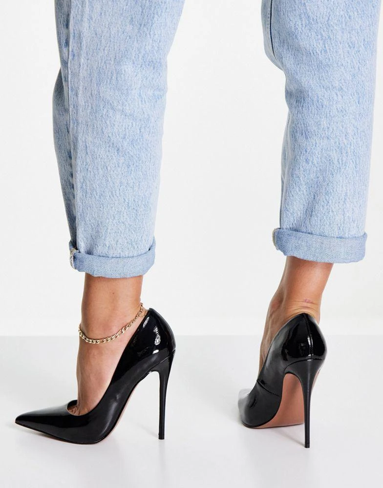 商品ASOS|ASOS DESIGN Passion stiletto court shoes in black,价格¥295,第3张图片详细描述