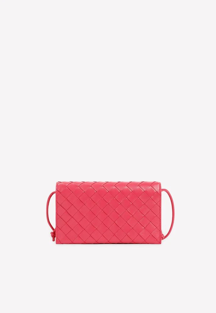 商品Bottega Veneta|Leather Wallet with Strap,价格¥7630,第1张图片