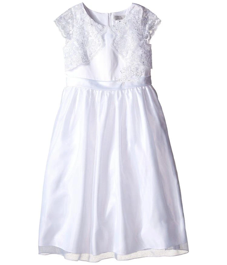 商品Us Angels|Cap Sleeve Lace Mock Bolero w/ Full Skirt (Little Kids/Big Kids),价格¥615,第1张图片