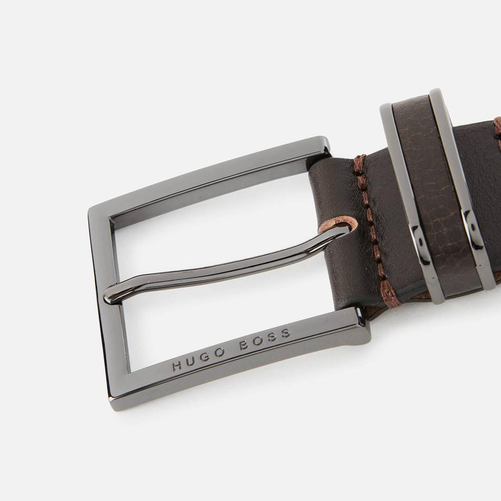 BOSS Men's Canzion Leather Belt - Dark Brown商品第3张图片规格展示