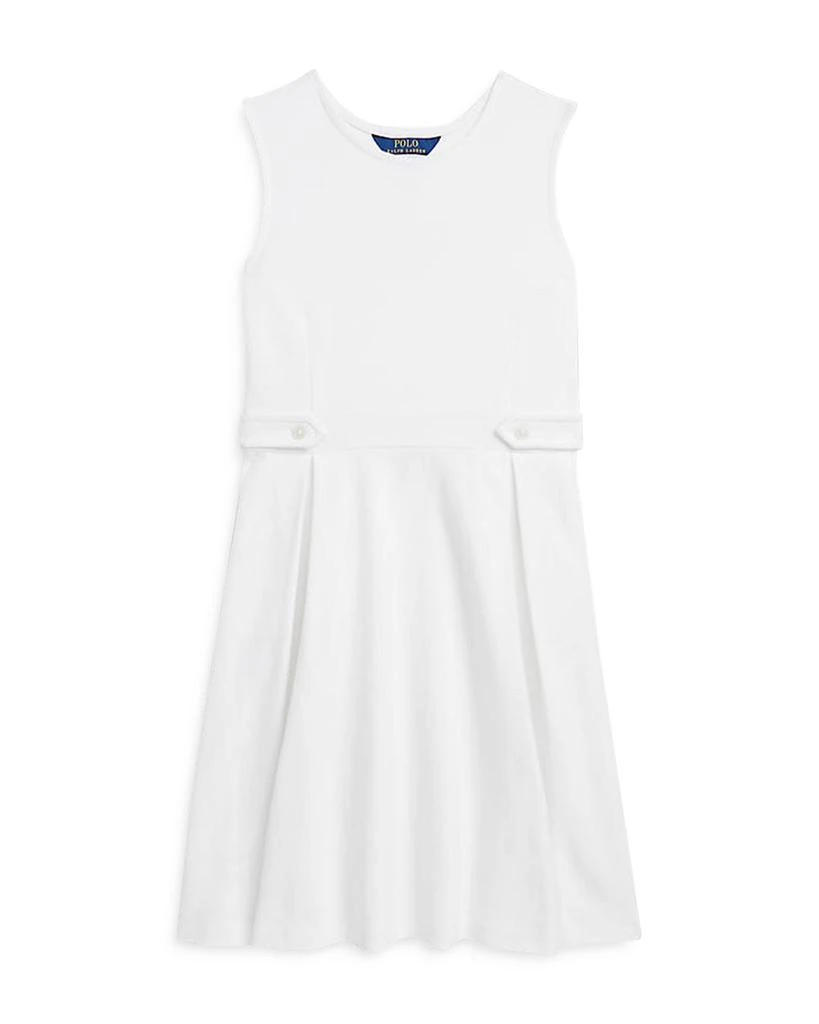 商品Ralph Lauren|Girls' Pleated Cotton Dress - Little Kid, Big Kid,价格¥311,第1张图片详细描述