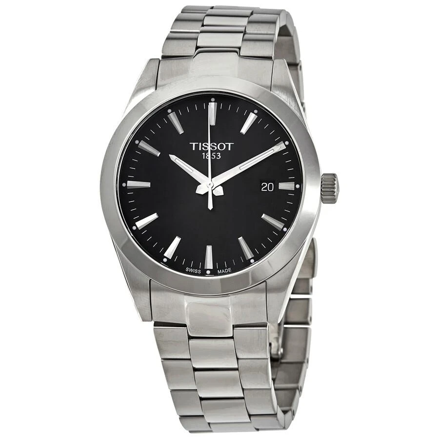 商品Tissot|Gentleman Quartz Black Dial Men's Watch T127.410.11.051.00,价格¥2196,第1张图片