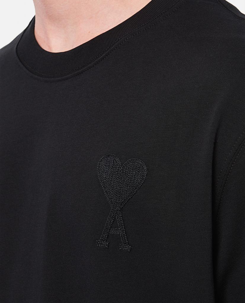 OVERSIZE HEART LOGO COTTON JERSEY T-SHIRT商品第4张图片规格展示