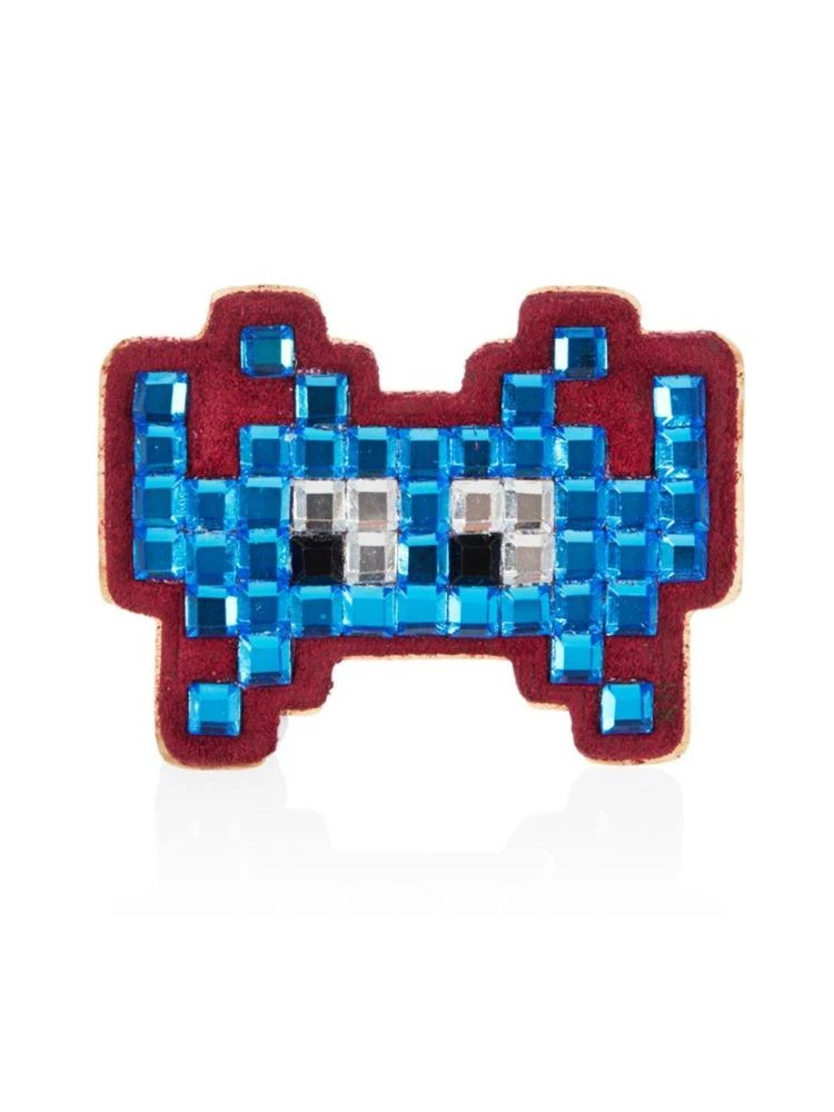 商品Anya Hindmarch|Space Invader Embossed Leather Sticker,价格¥283,第1张图片