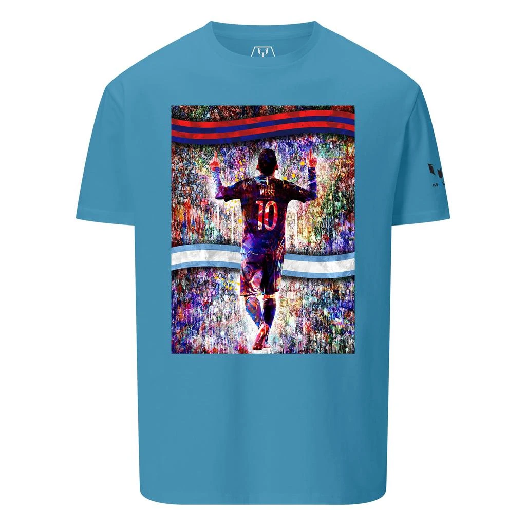 商品Printful|Messi Silhouette Crowd Graphic T-Shirt,价格¥298,第1张图片