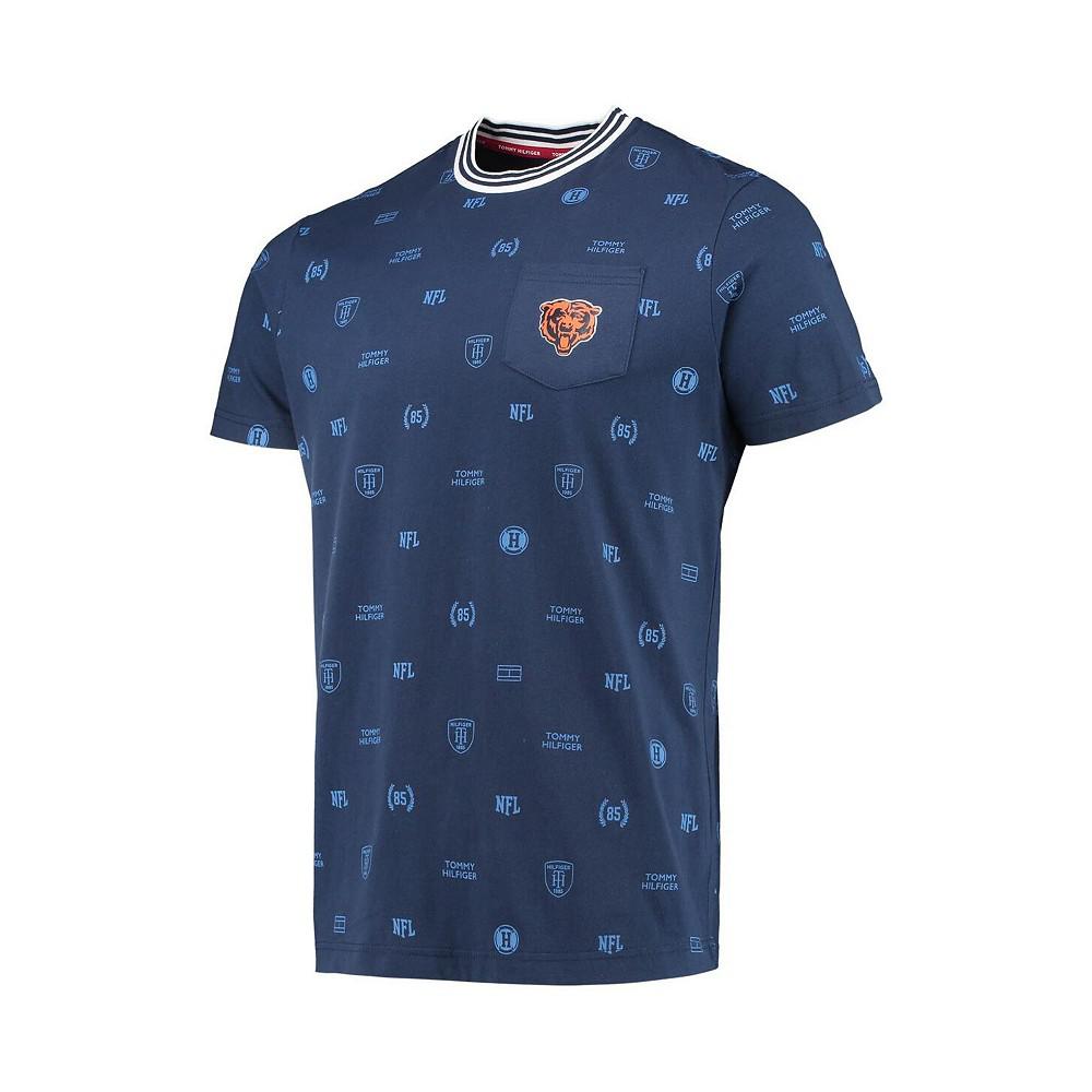 Men's Navy Chicago Bears Essential Pocket T-shirt商品第3张图片规格展示