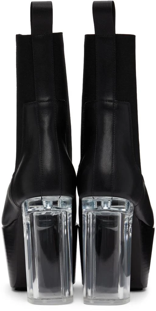 商品Rick Owens|Black Leather Platform Boots,价格¥4293,第4张图片详细描述