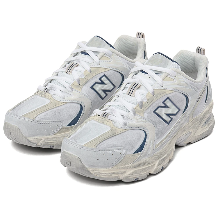 商品[国内直发] New Balance|NB 530 织物网布 春季 轻便 时尚 减震耐磨轻便透气 低帮 生活休闲鞋 男女同款 白灰色,价格¥587,第5张图片详细描述
